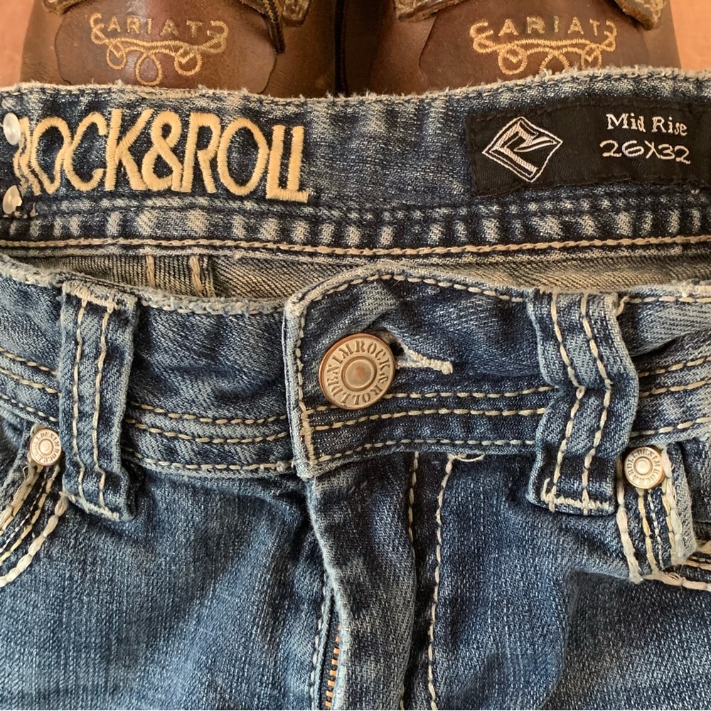 👖SALE💰 🤠 Rock & Roll Cowgirl Bootcut Jeans - Picture 9 of 16